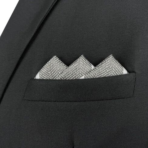 S&W SHLAX&WING Striped Pocket Square for Mens Suit Jacket XL Wedding Party Gift in Saudi Arabia