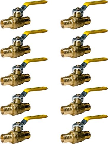 1 Piece XFITTING 3/4" Pex Ball Valve, Full Port, Brass in Saudi Arabia