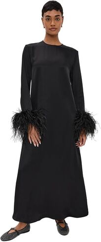 Women's Suzi Maxi Dress with Detachable Feathers in Saudi Arabia