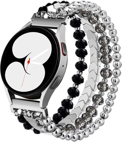 Lerobo Beaded Bracelet Band Compatible with Galaxy Watch 7/6/5/4/Active 2 40mm 44mm/Watch 4 Classic 42mm 46mm/6 Classic 43mm 47mm/5 Pro 45mm Women Girl 20mm Handmade Fashion Stretch Watch Band in Saudi Arabia