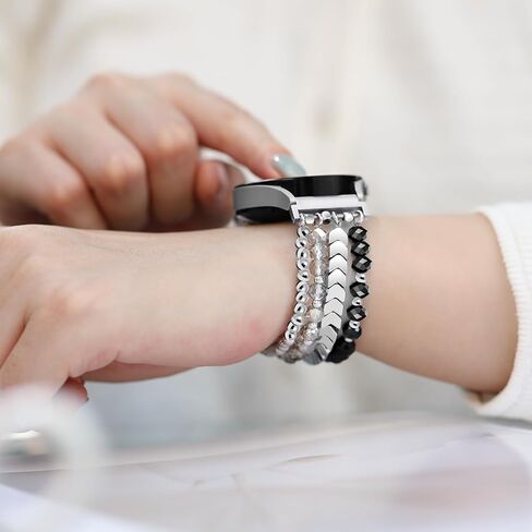 Lerobo Beaded Bracelet Band Compatible with Galaxy Watch 7/6/5/4/Active 2 40mm 44mm/Watch 4 Classic 42mm 46mm/6 Classic 43mm 47mm/5 Pro 45mm Women Girl 20mm Handmade Fashion Stretch Watch Band in Saudi Arabia