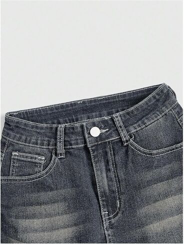 SOLY HUX Women's Y2k Denim Shorts Grunge Punk Low Waist Skinny Mini Jean Shorts Streetwear in Saudi Arabia