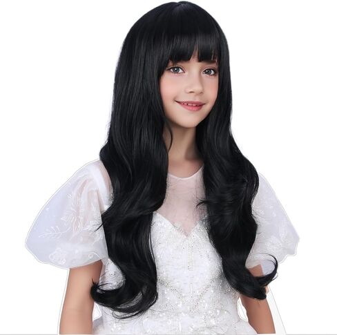 Light Blonde Wigs for Kids Girls Long Wavy Curly Blonde Child Wig Blond Wig with Bangs in Saudi Arabia