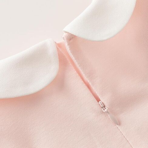 ديف وبيلا تودلر الفتيات الرياضة فستان رياضي الصيف نفخة قصيرة الأكمام مطوية Sundress مدرسة الزي الرسمي التنس غولف فستان بلاي. in Kuwait