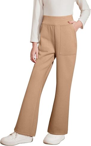 Blibean Tween Girls Bell Bottom Pants School Uniform Leggings Leggings Size 6-15 Years in Saudi Arabia