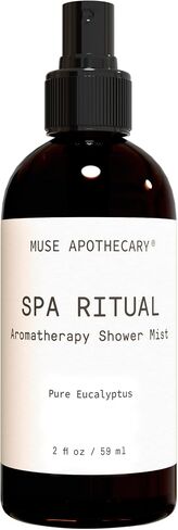 Muse Apothecary Spa Ritual Pure Eucalyptus Oil Shower Mist - Eucalyptus Spray for Shower, Spa, Bath, and Linen - Aromatherapy Eucalyptus Essential Oil Spray - 2oz in Saudi Arabia