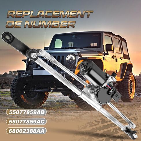 ممسحة محرك وربط الزجاج الأمامي من أجل Wrangler 2007-2017 / Jeep Wrangler JK 2018# 55077859AC ، 602-105 in Kuwait
