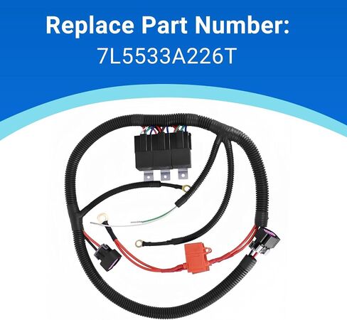 CULMKARI Dual Electric Fan Upgrade Wiring Harness Fits GM 1999-2006 ECU Control, Part Number 7L5533A226T in Saudi Arabia