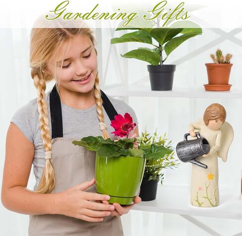 Gardening Gifts for Women, Gift for Gardeners Woman, Garden Angel Gifts for Mom, Sisters, Friends, New Home Gift Ideas, Unique Sculpted Hand-Painted Figurine in Saudi Arabia