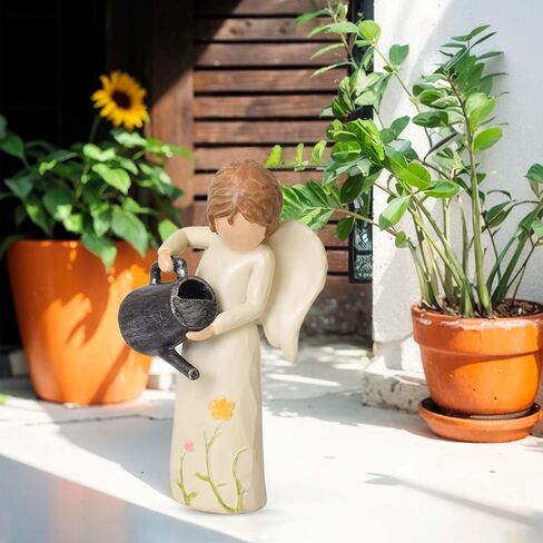 Gardening Gifts for Women, Gift for Gardeners Woman, Garden Angel Gifts for Mom, Sisters, Friends, New Home Gift Ideas, Unique Sculpted Hand-Painted Figurine in Saudi Arabia