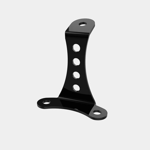 Universal No-Brow Headlight Mount, Fits 3.5" Riser Spacing, Compatible with Harley Sportster, Big Twin & Other Motorcycles (Gloss Black) in Saudi Arabia