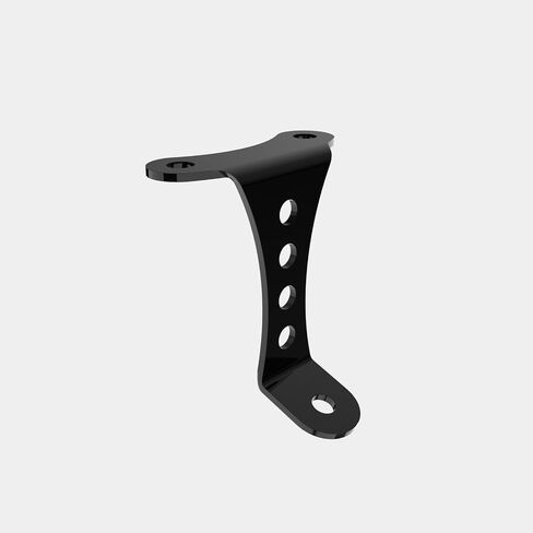 Universal No-Brow Headlight Mount, Fits 3.5" Riser Spacing, Compatible with Harley Sportster, Big Twin & Other Motorcycles (Gloss Black) in Saudi Arabia