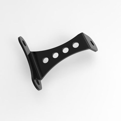 Universal No-Brow Headlight Mount, Fits 3.5" Riser Spacing, Compatible with Harley Sportster, Big Twin & Other Motorcycles (Gloss Black) in Saudi Arabia