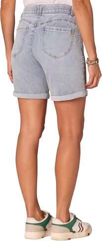 Democracy Women's Ab Solution Mid-Rise 7-Inch Inseam Shorts with Roll Cuff in Saudi Arabia