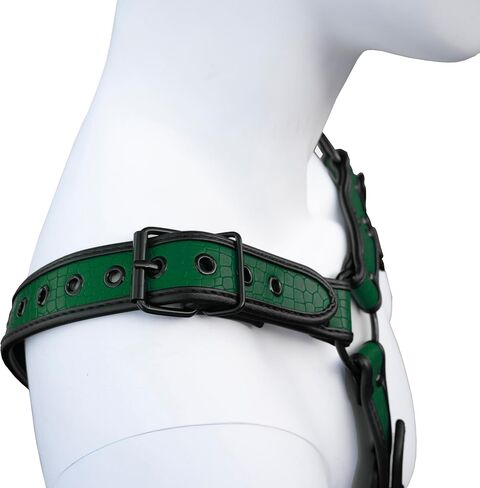 Mens Harness Belt Adjustable Crocodile Print Body Chest Harness Belt for Halloween Christmas in Saudi Arabia