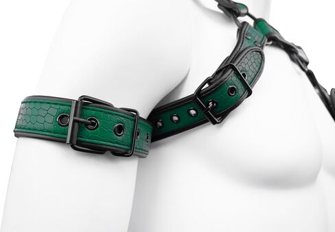 Mens Harness Belt Adjustable Crocodile Print Body Chest Harness Belt for Halloween Christmas in Saudi Arabia
