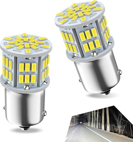 2 PCS LED LED LED LID LIDELL ، 1156 بدائل الذيل ، إكسسوارات إضاءة المركبات المقاومة للماء ، عالمي لمعظم السيارات والشاحنات والشاحنات (الضوء الأبيض) in Kuwait