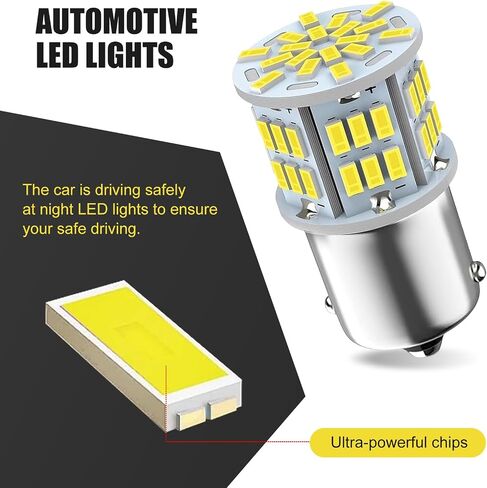 2 PCS LED LED LED LID LIDELL ، 1156 بدائل الذيل ، إكسسوارات إضاءة المركبات المقاومة للماء ، عالمي لمعظم السيارات والشاحنات والشاحنات (الضوء الأبيض) in Kuwait
