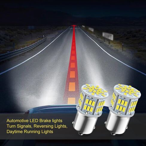 2 PCS LED LED LED LID LIDELL ، 1156 بدائل الذيل ، إكسسوارات إضاءة المركبات المقاومة للماء ، عالمي لمعظم السيارات والشاحنات والشاحنات (الضوء الأبيض) in Kuwait