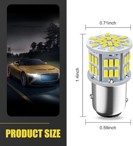 2 PCS LED LED LED LID LIDELL ، 1156 بدائل الذيل ، إكسسوارات إضاءة المركبات المقاومة للماء ، عالمي لمعظم السيارات والشاحنات والشاحنات (الضوء الأبيض) in Kuwait
