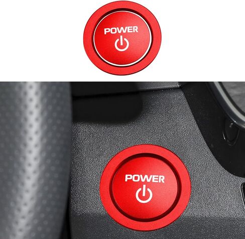 for Toyota Camry LE/SE/XLE/XSE 2025 2026 Accessories, Aluminum Volume Adjuster, Mirror Knob Cover, Engine Start Button Cover/Ring (4pcs) (red) in Kuwait