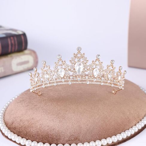 Princess Tiara and Crown for Women Wedding Tiaras for Bridal girls Tiaras and Crystal Crowns Rhinestone Headband Metal Hair Accessories for Costume Birthday Party Prom Gifts in Saudi Arabia
