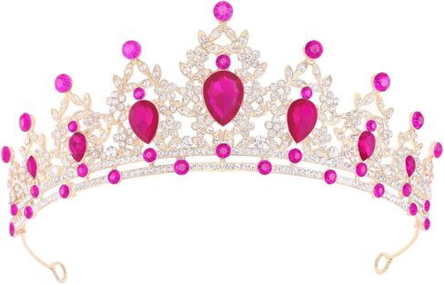 Princess Tiara and Crown for Women Wedding Tiaras for Bridal girls Tiaras and Crystal Crowns Rhinestone Headband Metal Hair Accessories for Costume Birthday Party Prom Gifts in Saudi Arabia