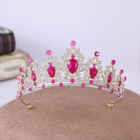 Princess Tiara and Crown for Women Wedding Tiaras for Bridal girls Tiaras and Crystal Crowns Rhinestone Headband Metal Hair Accessories for Costume Birthday Party Prom Gifts in Saudi Arabia