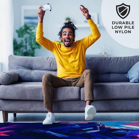 DreamController مخصص السجاد لغرفة Gamer (62x40inch) | سجاد غرفة اللعب مستوحاة من الألعاب والديكور الأنيمي للاعبين | ديكور غرفة اللاعب للأطفال في سن المراهقة محصيرات مضادة للانزلاق in Kuwait