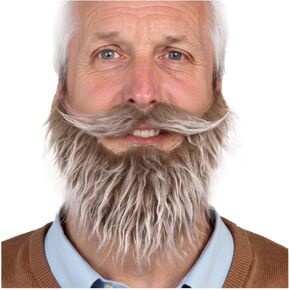Honcloud self-Adhesive Fake Beard with Adjustable Band, fits Costume Matching for Halloween Parties.