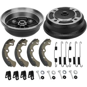 Javik الخلفية Brake Drum Hub مع أحذية الفرامل 2 مجموعة ل Kawasaki Mule 4010 4000 3020 3010 3000 2510 Kaf620 Kaf950 2001