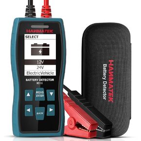 HANMATEK BD10 24V 12V Car Battery Tester 100-2000 CCA Automotive Load Tester Digital Auto Battery Alternator Analyzer Charging Cranking System Tester for Car Truck SUV Boat Motorcycles Vehicle