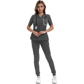 الدعك للنساء مجموعة ، والدبابات الطبية أعلى والسراويل ، والركض للنساء مجموعة مع 10 جيوب