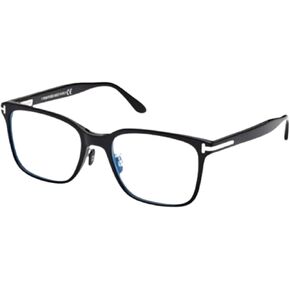 Tom Ford FT5853-D-B Square Shape Eyeglass Frame + Bundle With eSHADES Eyewear Cleaning Kit