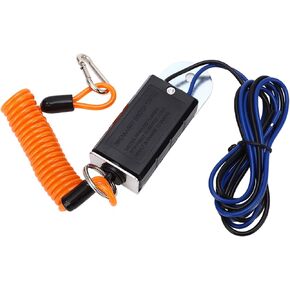 Acouto 6 Foot Trailer Breakaway Switch 304 Stainless Steel PVC ABS Breakaway Cable Switch Knit Breakaway Cable Trailer Breakaway Switch Cable Kit Trailer Electric Break Away Swi