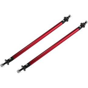 Motoforti 2pcs 200mm 7.87" Splitter Support Rods Adjustable Front Rear Bumper Lip Splitter Strut Rod Tie Support Bars Fit Most Vehicle Red Long-lasting