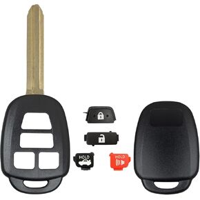 Case Standardautopart key key shell متوافق مع تويوتا GQ4-52T 89070-0R121 HYQ12BDM [حالة Shell فقط] (زر 3)