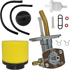 0470-445 Fuel Valve Shut Off Petcock Tank Switch Fit for Arctic Cat 400 2x4 4X4 500 1998-2001 500 4x4 Auto 2000 2001 ATV With 0470-391 Air Filter
