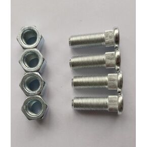 85-1020 Wheel Hub Bolt Studs # 90114-10016 & Lug Nuts Replacement for 2004-2013 YAMAHA RHINO 450 660 700 UTVs Front & YFB250 Timberwolf 1995-2000, YFM250 Moto-4 1989-1991 Rear