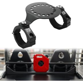 UTV Gas Can Mount Bracket, Oil Can Water Holder, Quick Release Mounting Bracket Compatible with Polaris RZR Pioneer Can Am Maverick X3 Commander Talon for 1.5 inch- 2 inch Roll Bar