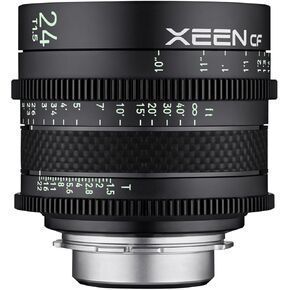ROKINON XEEN Cf 24mm T1.5 Pro Cinema Lens with Carbon Fiber Construction & Luminous Markings for Canon EF Mount