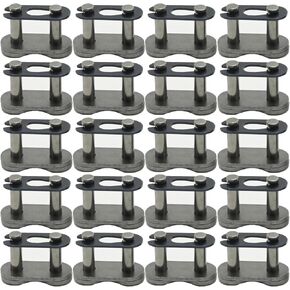 20 Pcs 420 Chain Master Link Connector Links, Chain Master Roller Connector Links for 50cc 70cc 90cc 110cc 125cc Chinese 4 wheeler Quad Pit Dirt Bike ATV Go Kart