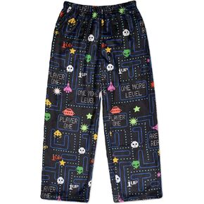 iscream Big Boys Fun Print Silky Soft Plush Fleece Pants - Fun and Games Collection