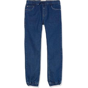 Nautica Boys' Pull-on Stretch Denim Jogger Jeans, 5-Pocket Style & Drawstring Closure