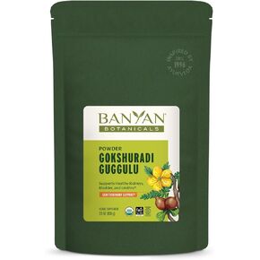 Banyan Botanicals Gokshuradi Guggulu Powder-ملحق الايورفيدا العضوي مع Guggulu & Gokshura-من أجل دعم المسالك البولية الصحية ودعم الكلى*-3.5 أوقية-غير محلي بنشاة نباتية مستدامة من مصادر مستدامة