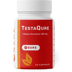 TestaQure Testosterone Supplement for Men - Testosterone Booster Increases Male Potency & Muscle Mass - Stamina, Endurance, Energy & Mood Enhancer - 90 Capsules Vegan & Soy-Free