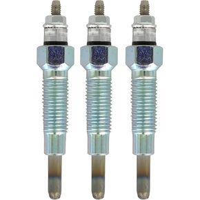 3X Glow Plug 15221-65516 Compatible with Kubota L175 L185 L185DT KH-28L L225 L235 L275 L285 L295 L305 L345 L245DT L245F L245H L355SS L2050DT L2050F L2350DT L2350F KH-28L 15221-65510 15401-65510