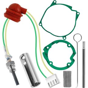 5PCS Air Diesel Heater Plug Service Kit,Glow Plug Repair Kit,12V 2KW 5KW 8KW Ceramic Glow Plug Air Diesel Parking Heater Part with Removal Fitting Tool for Parking Heaters