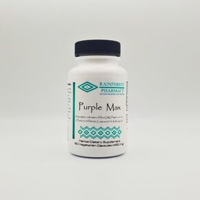 Purple Max - 60 Vegetable Capsules | Wildcrafted Natural Purple Corn Cob & Extract and 15% Phenolic Compound | Non-GMO, Herbal Supplement