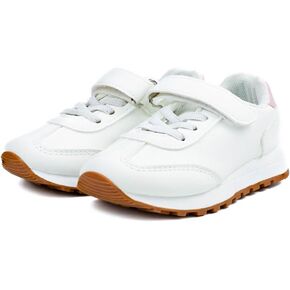 أحذية Waddle Wonder Toddler للأولاد والبنات ، Low Top Hook & Loop Strap Laces School School School Walking Tennis Sneakers